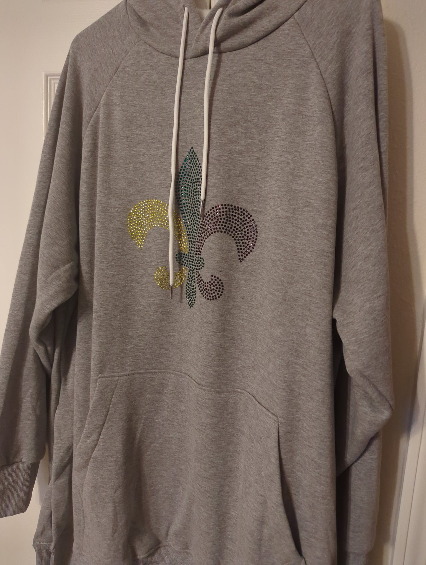 Mardi Gras Rhinestone Sweatshirt