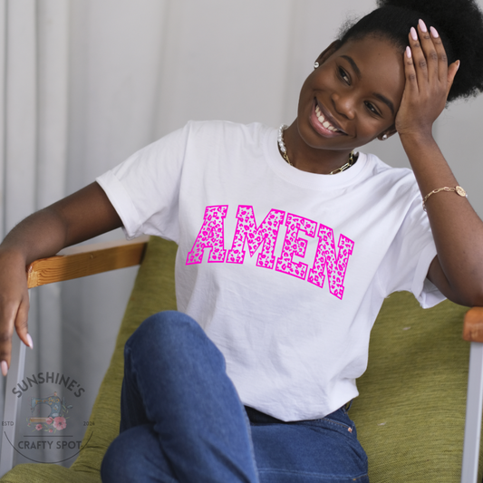 Pink Leopard Amen