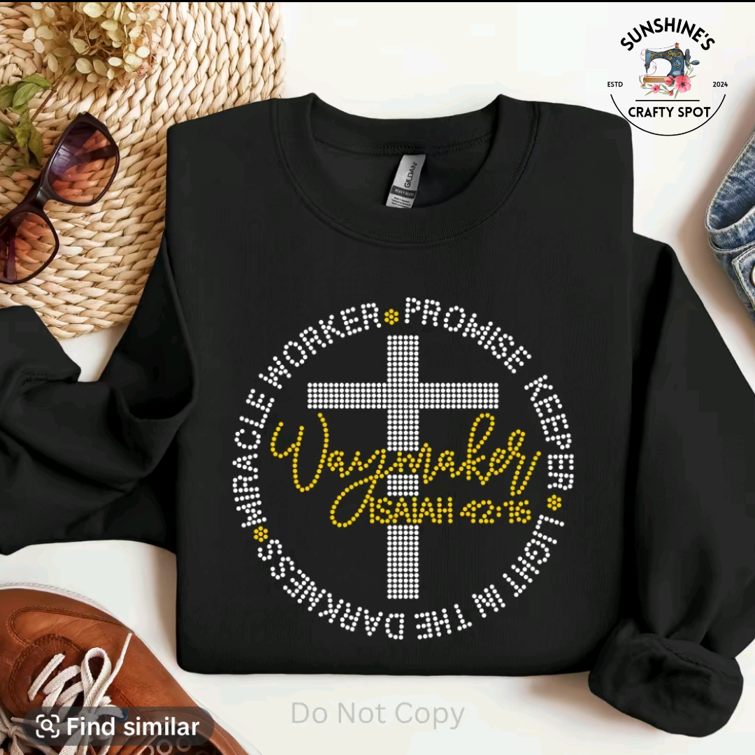 Way Maker Miracle Worker Sparkle Sweatshirt