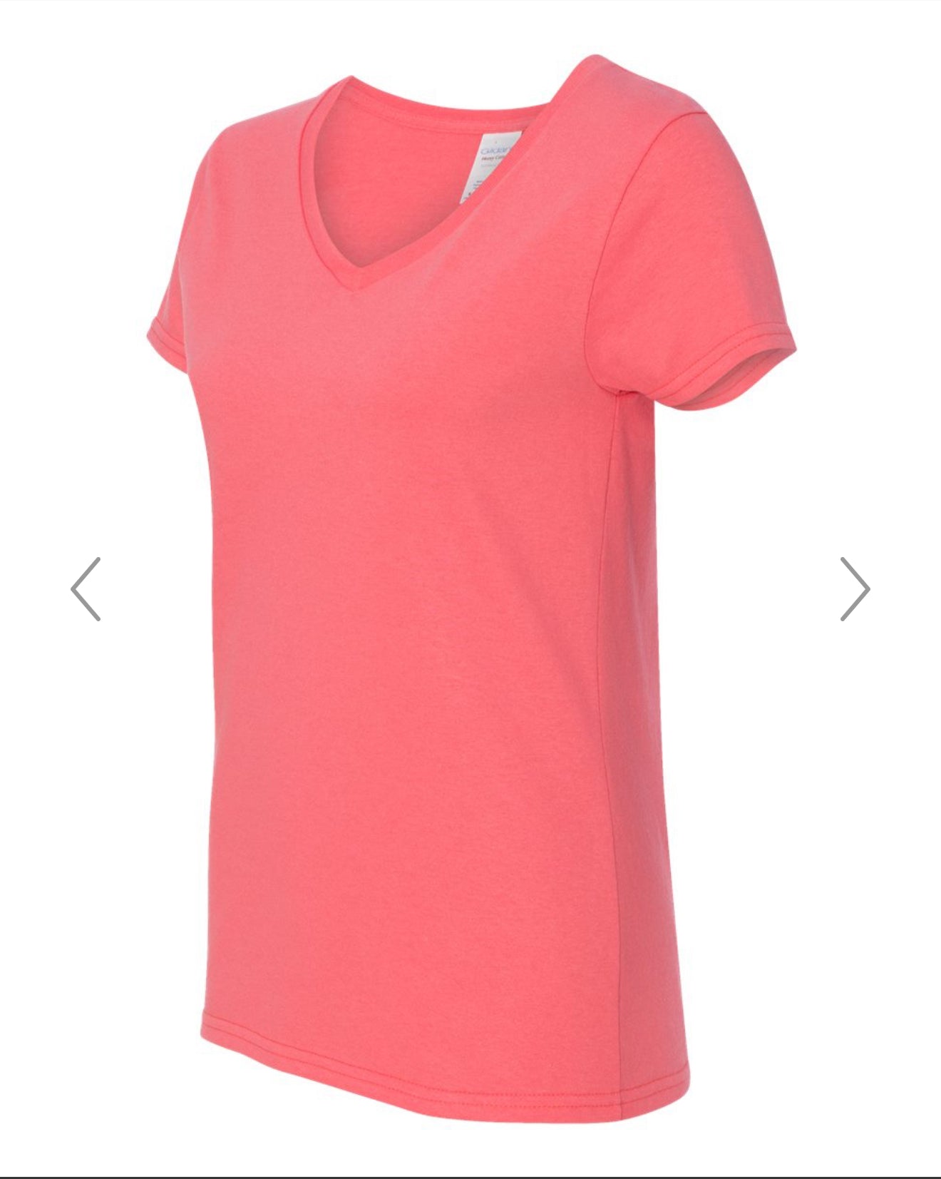 S-XL Custom DTF V-Neck T-Shirt