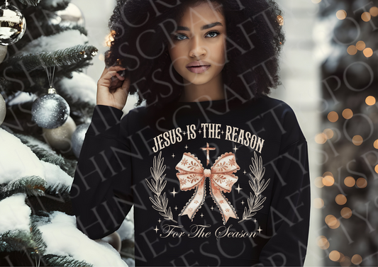 Jesus Is The Reason - Rose Gold Sweatshirt