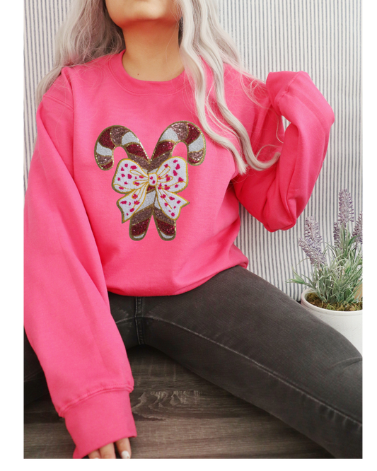 Pink Candy Cane Sparkle
