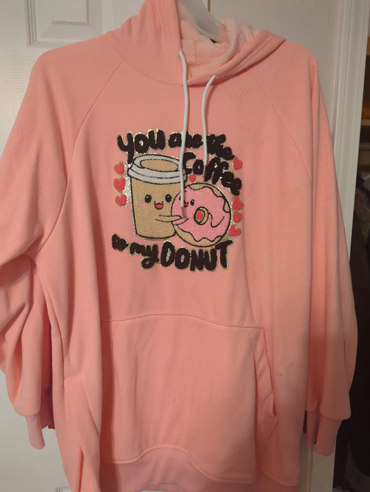You Are the Coffee to My Donut Chenille Patch Sweatshirt