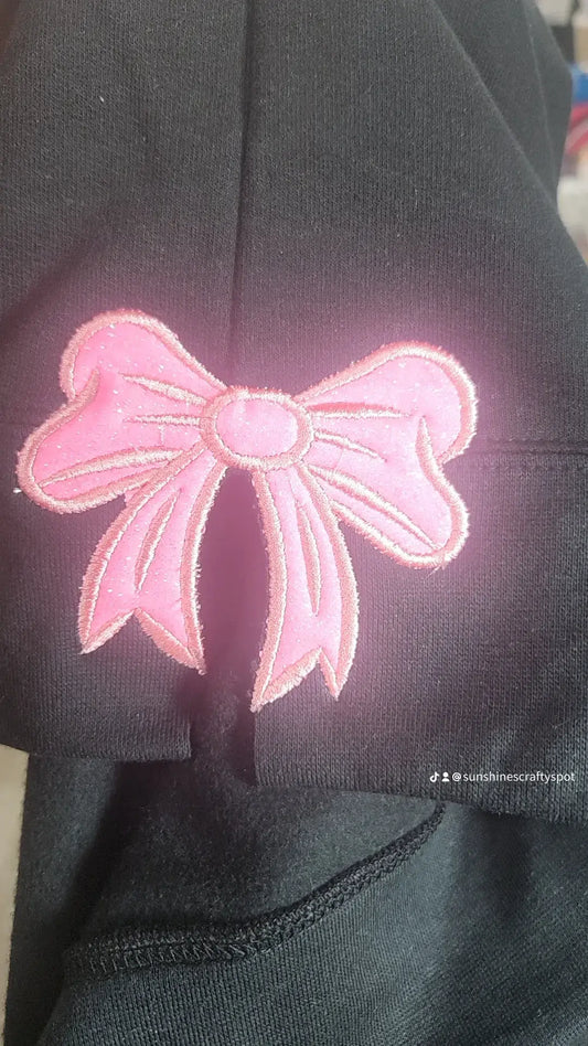 Embroidered Sweatshirt with Vinyl