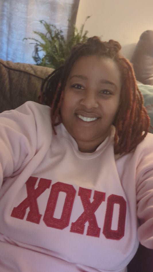 Embroidered Valentine's Day XOXO Sweatshirt